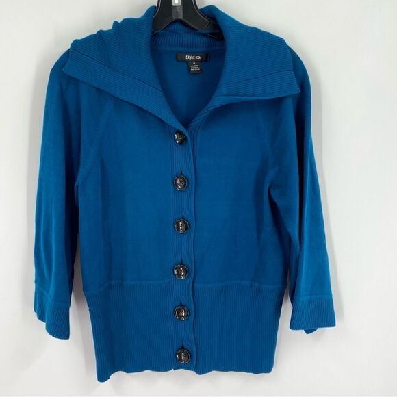 Style & Co Women’s Button Front 3/4 Sleeve Cardigan Sweater size M - Picture 1 of 3
